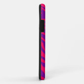 Hot rose violet Zebra Mate ID™ iPhone 5 Coque (Dos/Droite)