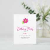 Hot-roze aanvinding kaart (Staand voorkant)