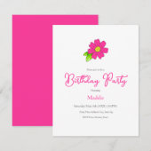 Hot-roze aanvinding kaart (Voorkant / Achterkant)