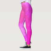 Hot-roze Abstracte stijl Leggings (Links)