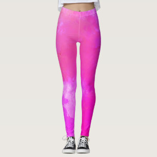 Hot-roze Abstracte stijl Leggings