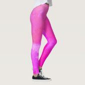 Hot-roze Abstracte stijl Leggings (Rechts)