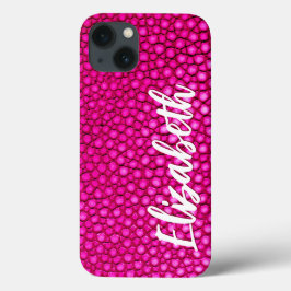 Hot-roze afdrukken iPhone 13 hoesje