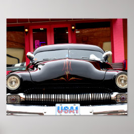 Hot-roze afdrukken poster