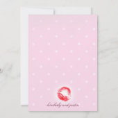 Hot-roze Bachelorette Party uitnodigen Kaart (Achterkant)