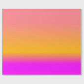 Hot-Roze Blush Oranje Gele ombre gradiënt Cadeaupapier (Vlak)