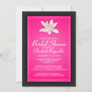 Hot-roze bridal Shower-uitnodigingen Kaart