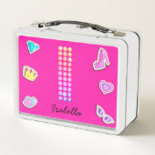 Hot roze brief ik monogram meisje terug naar schoo (Achterkant)