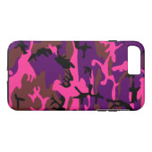 Hot-Roze Camo Case-Mate iPhone Case (Achterkant (Horizontaal))
