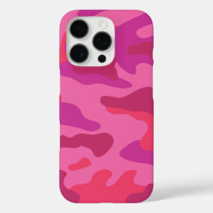 Hot-roze Camo-patroon iPhone 16 Pro Hoesje