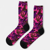 Hot-roze Camo-Sokken Sokken (Links)