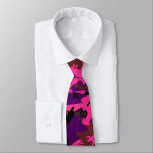 Hot-Roze Camo Stropdas