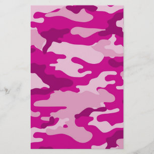 Hot-Roze Camouflage-scrapbook-papier voor kraken Briefpapier