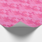 Hot-Roze Camouflage Wrapingpapier Cadeaupapier (Hoek)
