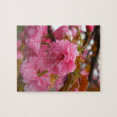 Hot-roze Cherry Blossom Flowers Legpuzzel (Horizontaal)