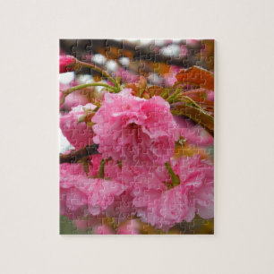 Hot-roze Cherry Blossom Flowers Legpuzzel