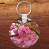Hot-roze Cherry Blossom Flowers Sleutelhanger (Voorkant)