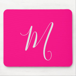 hot roze chic monogram muismat