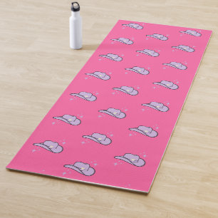 Hot roze cowgirl rodeo patroon yogamat