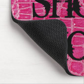 Hot Roze Croc Crocodile Skin Gepersonaliseerde Mou Muismat (Hoek)