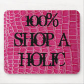 Hot Roze Croc Crocodile Skin Gepersonaliseerde Mou Muismat (Voorkant)