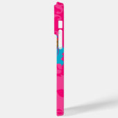 Hot-roze Damask KEEP CALM EN Eet Cookies Case-Mate iPhone Case (Achterkant / Links)