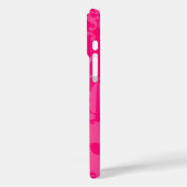 Hot-roze Damask KEEP CALT- EN Eet Cupcakes Case-Mate iPhone Case (Achterkant / Links)