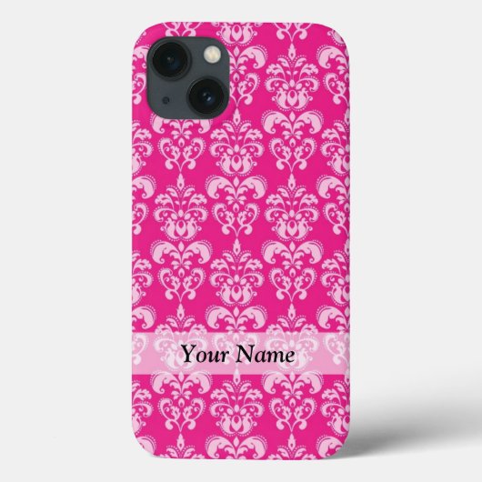 Hot-roze damppatroon Case-Mate iPhone case (Achterkant)