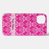 Hot-roze damppatroon Case-Mate iPhone case (Achterkant (horizontaal))