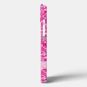 Hot-roze damppatroon Case-Mate iPhone case (Achterkant / Links)