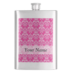 Hot-roze damppatroon heupfles