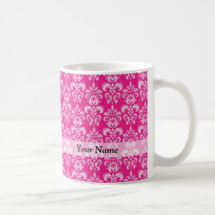 Hot-roze damppatroon koffiemok