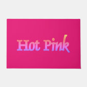 Hot roze deurmat (Voorkant)