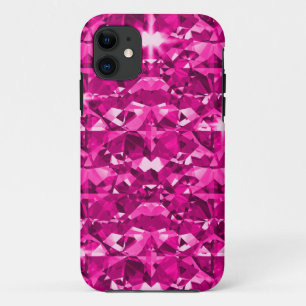 Hot-roze diamanten iPhone 11 hoesje