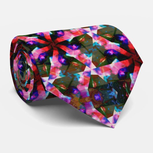 Hot-roze diamantStropdas Stropdas (Opgerold)