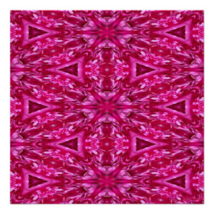Hot-roze driehoeken perfect poster