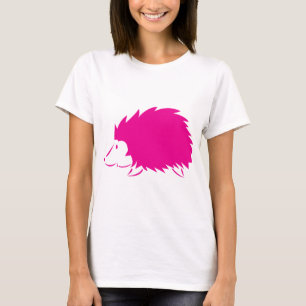 Hot-roze egel t-shirt