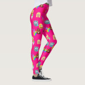 Hot roze emoji-leggings leggings (Rechts)