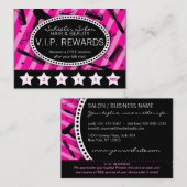 Hot-roze en Black Salon Loyalty (Voorkant / Achterkant)