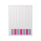 Hot-roze en Blue Weekly Planner-out-laptop Notitieblok (Gedraaid)