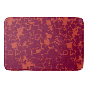 Hot-roze en Oranje Abstract Badmat