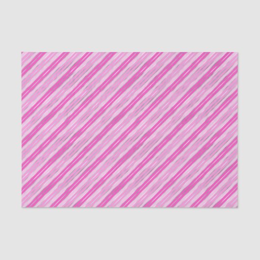 Hot-roze en Silver Stripes Tissuepapier (Voorkant)