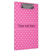 Hot-roze en White Polka Dot Pattern Klembord (Rechts)
