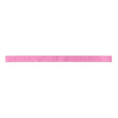 Hot-roze en White Polka Dot Pattern Lint (Voorkant)