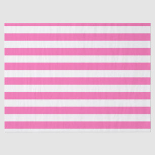 Hot-roze en witte strepen tissuepapier
