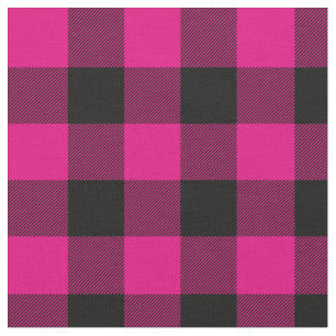 Hot-roze en zwarte buffelplaat stof