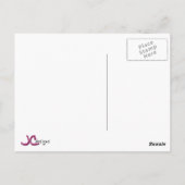 Hot-roze flamingo op zwarte en witte strepen briefkaart (Achterkant)