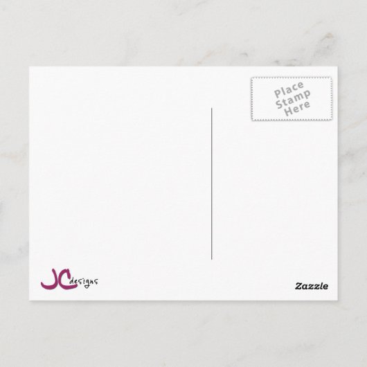 Hot-roze flamingo op zwarte en witte strepen briefkaart (Achterkant)