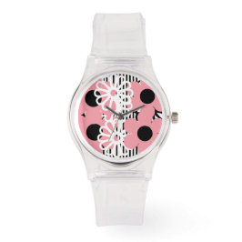 Hot-roze Floral Watch Horloge
