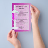 Hot-roze Fuchsia Snoep Buffet Flyer (Hand)